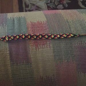 Jamaican colored diamond bracelet/anklet/keychain